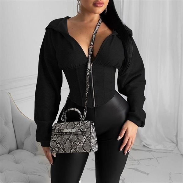 echoine corset sport workout gym slim zipper hoodies women fashion outwear jacket casual sweatshirt y200915, Black
echoine corset sport workout gym slim zipper hoodies women fashion outwear jacket casual sweatshirt y200915, Black