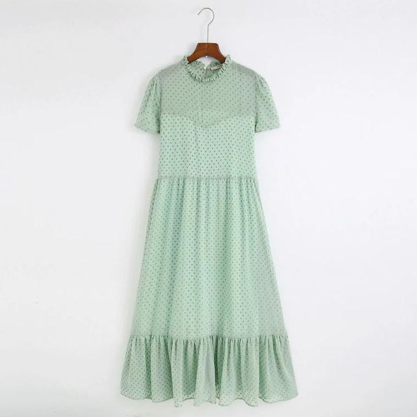 vinatge women ruffles green dress 2020 summer fashion ladies mesh long dresses with liner chic female transparent dresses girls1, Black;gray
vinatge women ruffles green dress 2020 summer fashion ladies mesh long dresses with liner chic female transparent dresses girls1, Black;gray