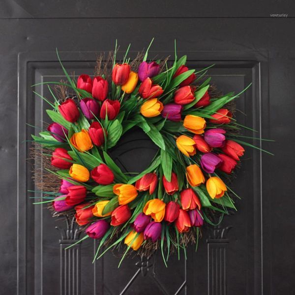decorative flowers & wreaths wedding garland window decoration green tulip floral twig artificial wreath party lifelike hanging silk cloth d
decorative flowers & wreaths wedding garland window decoration green tulip floral twig artificial wreath party lifelike hanging silk cloth d