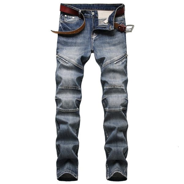 2021 new denim designer bike hole slashed jeans for man size 28-38 40 42 autumn hip hop punk streetwear nml5, Blue
2021 new denim designer bike hole slashed jeans for man size 28-38 40 42 autumn hip hop punk streetwear nml5, Blue