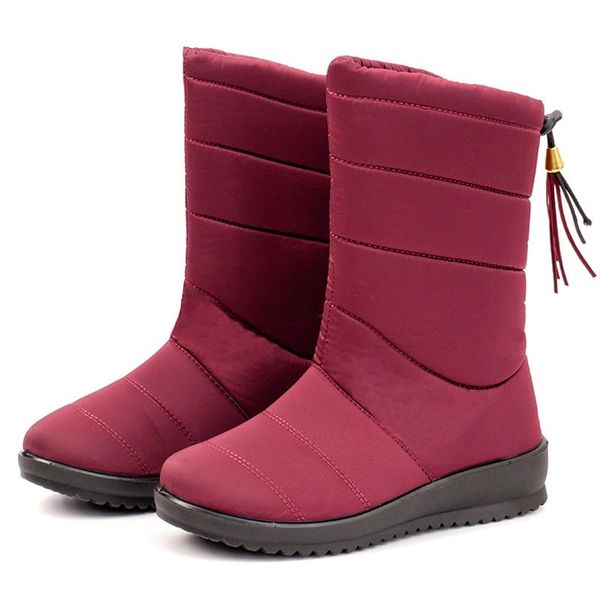 women boots mid-calf snow boots with low heels winter shoes women winter waterproof warm wedges botas mujer shoes female, Black
women boots mid-calf snow boots with low heels winter shoes women winter waterproof warm wedges botas mujer shoes female, Black
