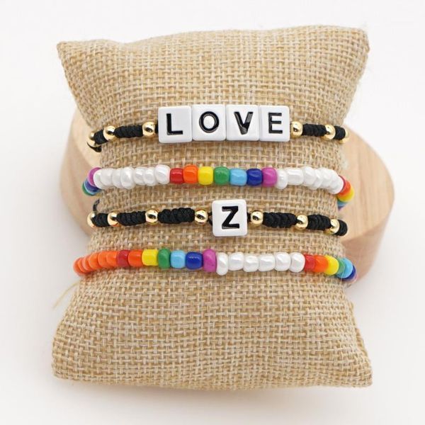 shinus boho summer style beads bracelets colorfast letter beaded chain friendship bracelet for women jewelry wholesale gift1, Black
shinus boho summer style beads bracelets colorfast letter beaded chain friendship bracelet for women jewelry wholesale gift1, Black