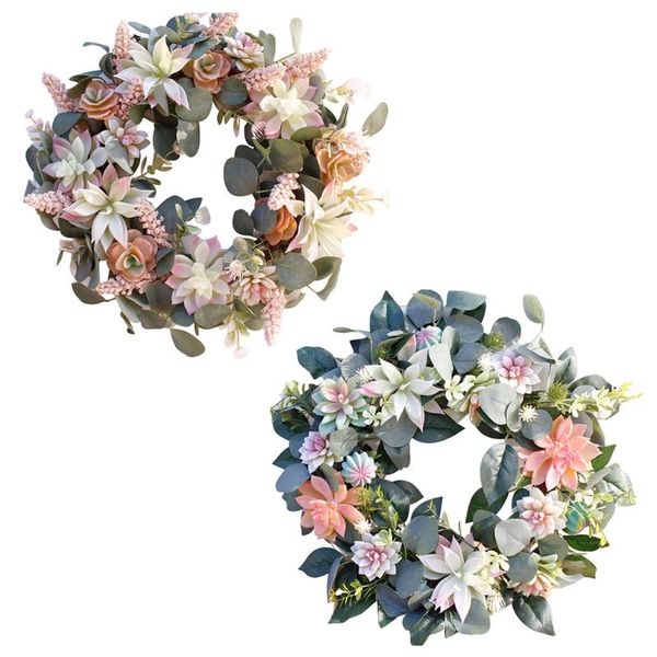 artificial wreath hanging door ornament succulent fake flower floral garland christmas decoration
artificial wreath hanging door ornament succulent fake flower floral garland christmas decoration