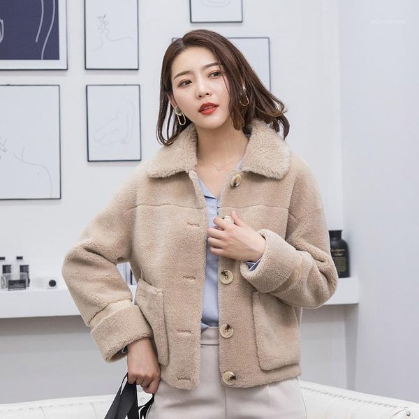 women's fur & faux 2021 women's clothing winter outerwear coats coat short paragraph wool lamb 10221, Black
women's fur & faux 2021 women's clothing winter outerwear coats coat short paragraph wool lamb 10221, Black