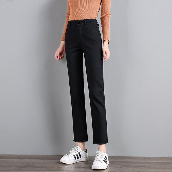black straight jeans women's 2021 spring and autumn new korean high waist slim stretch versatile pants, Blue
black straight jeans women's 2021 spring and autumn new korean high waist slim stretch versatile pants, Blue