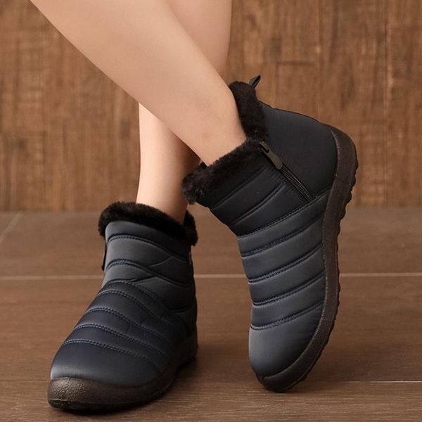 for boots ankle women winter shoes woman plush fur warm snow boots waterproof down female botas mujer 2020 plus size 43, Black
for boots ankle women winter shoes woman plush fur warm snow boots waterproof down female botas mujer 2020 plus size 43, Black