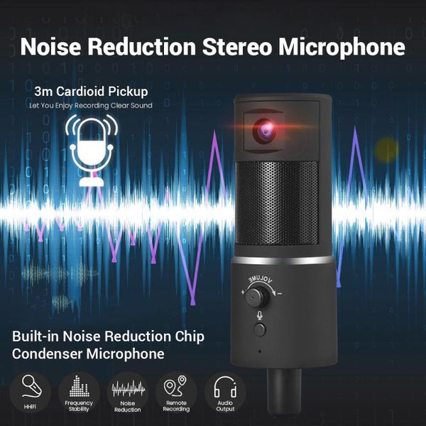 professional condenser microphone with 1080p webcam usb microphone for pc computer gaming microfone for youtube streaming studio
professional condenser microphone with 1080p webcam usb microphone for pc computer gaming microfone for youtube streaming studio