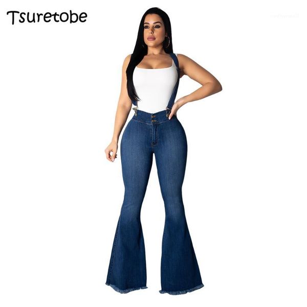 women's jeans tsuretobe fashion flare pants women casual spaghetti strap girls elegant bodycon ovealls female vestido1, Blue
women's jeans tsuretobe fashion flare pants women casual spaghetti strap girls elegant bodycon ovealls female vestido1, Blue
