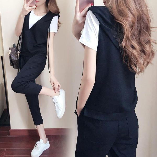 spring and summer new fashion women suit women's tracksuits casual set with a hood fleece sweatshirt three pieces set1, White
spring and summer new fashion women suit women's tracksuits casual set with a hood fleece sweatshirt three pieces set1, White