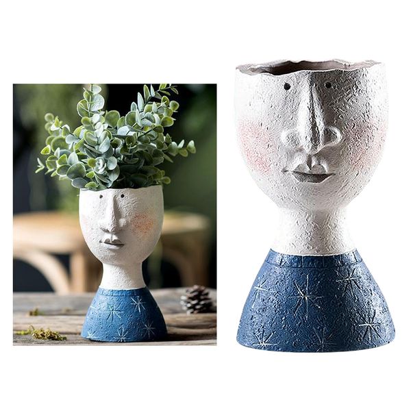 face succulent planter decorative indoor outdoor head plant pot resin small flower pot vase creative face statue planter home garden decor
face succulent planter decorative indoor outdoor head plant pot resin small flower pot vase creative face statue planter home garden decor