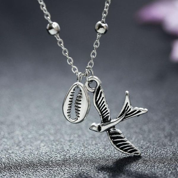european and american simple jewelry retro creative beach style metal alloy shell choker single layer pendant necklace, Silver
european and american simple jewelry retro creative beach style metal alloy shell choker single layer pendant necklace, Silver