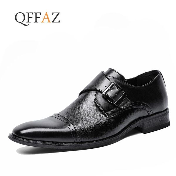qffaz genuine leather men oxford shoes pointed toe men dress shoes with buckle male wedding, Black
qffaz genuine leather men oxford shoes pointed toe men dress shoes with buckle male wedding, Black