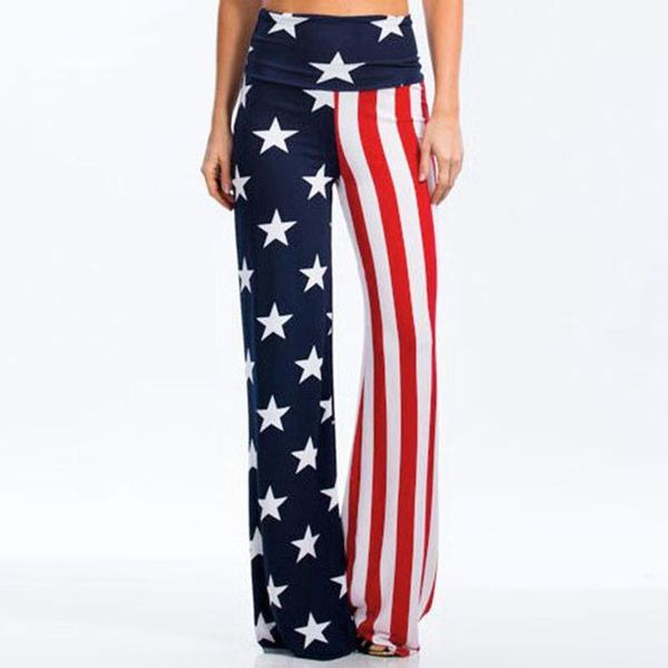 fashion women casual american flag print long pants female wide waist the stars and stripes loose long trousers1, Black;white
fashion women casual american flag print long pants female wide waist the stars and stripes loose long trousers1, Black;white