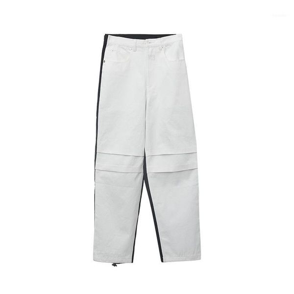 women's pants & capris women 2021 color matching high-waist women's wide-leg pants1, Black;white
women's pants & capris women 2021 color matching high-waist women's wide-leg pants1, Black;white