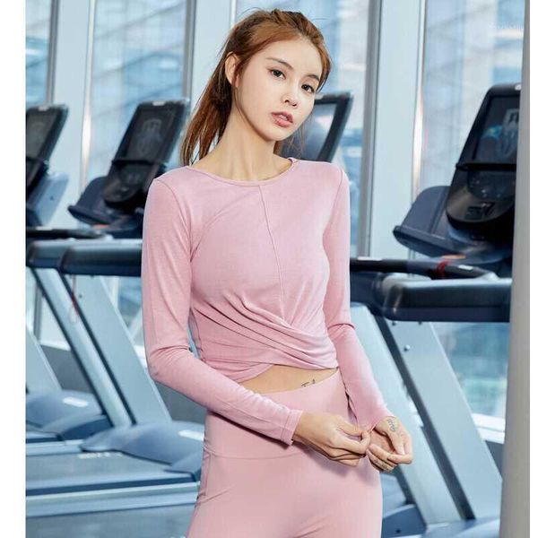 women's solid color cross hem yoga long sleeve tight waist slim fitness clothes navel exposed running sports t-shirt1, White;red
women's solid color cross hem yoga long sleeve tight waist slim fitness clothes navel exposed running sports t-shirt1, White;red