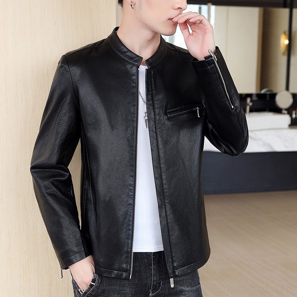 6nise 2020 jacket and autumn standing version leather motorcycle jacket men's korean collar slim trend leather spring cool motorcycle w, Blue
6nise 2020 jacket and autumn standing version leather motorcycle jacket men's korean collar slim trend leather spring cool motorcycle w, Blue