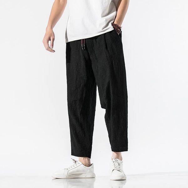 isurvivor2020 china style cotton and linen nine-point pants harem pants elastic jacquard casual solid color comfortable1, Black
isurvivor2020 china style cotton and linen nine-point pants harem pants elastic jacquard casual solid color comfortable1, Black