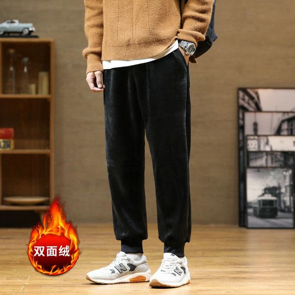 2021 men's trousers spring and winter thin new double-sided thick pants clothing hsli, Black
2021 men's trousers spring and winter thin new double-sided thick pants clothing hsli, Black
