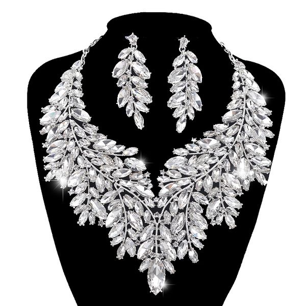 luxurious dubai style wedding jewelry sets rhinestone crystal statement bridal silver necklace sets christmas gift for women t200302, Slivery;golden
luxurious dubai style wedding jewelry sets rhinestone crystal statement bridal silver necklace sets christmas gift for women t200302, Slivery;golden