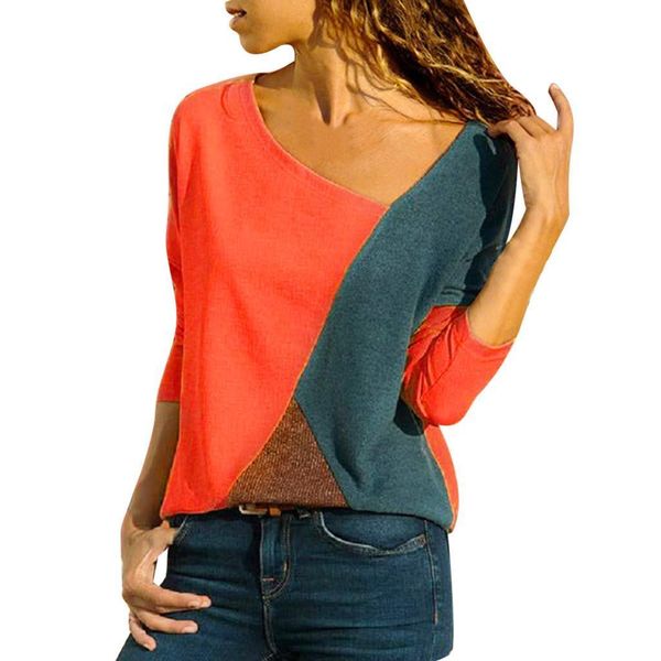 womens and blouses fashion o neck splicing long sleeve color collision long sleeves feminino roupa feminina roupas femininas, White
womens and blouses fashion o neck splicing long sleeve color collision long sleeves feminino roupa feminina roupas femininas, White