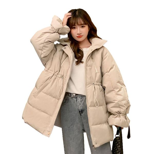 women's down & parkas 2021 loose thick cotton padded jacket solid long sleeve zipper stand-up collar straight warm winter parka female, Black
women's down & parkas 2021 loose thick cotton padded jacket solid long sleeve zipper stand-up collar straight warm winter parka female, Black