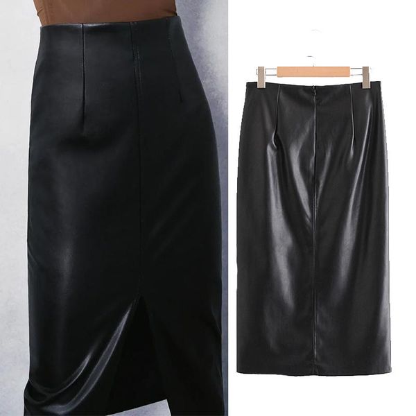 skirts 2021 autumn winter fashion women high waist imitation leather pleated skirt half length solid color elegant lady spot, Black
skirts 2021 autumn winter fashion women high waist imitation leather pleated skirt half length solid color elegant lady spot, Black