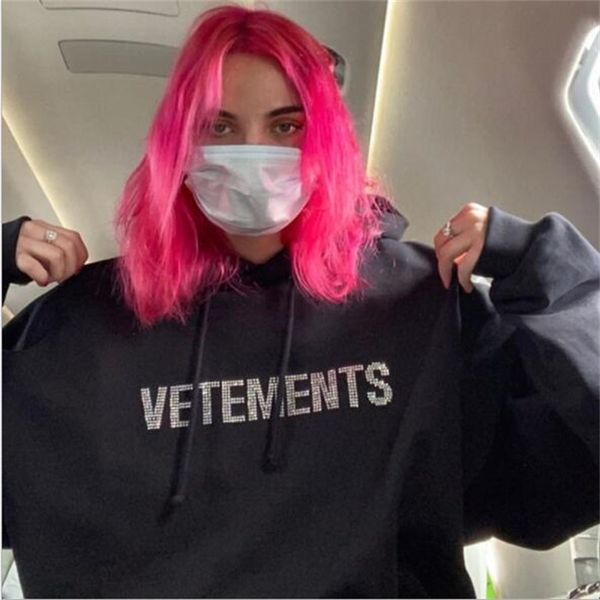 sweater vetements logo hooded new same and 2021 men women the diamond jacket and american european vacln, Black
sweater vetements logo hooded new same and 2021 men women the diamond jacket and american european vacln, Black