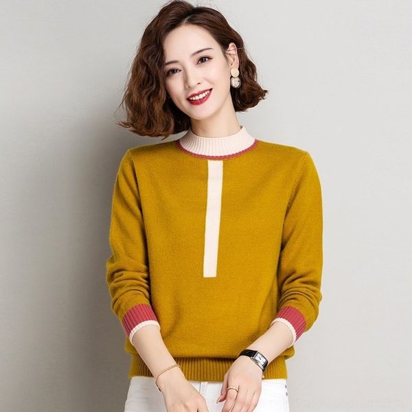 ihyhi half collar high women's spring and women's wear 2020 new versatile autumn middle neck knitted sweater bottom sweater autumn, White;black
ihyhi half collar high women's spring and women's wear 2020 new versatile autumn middle neck knitted sweater bottom sweater autumn, White;black
