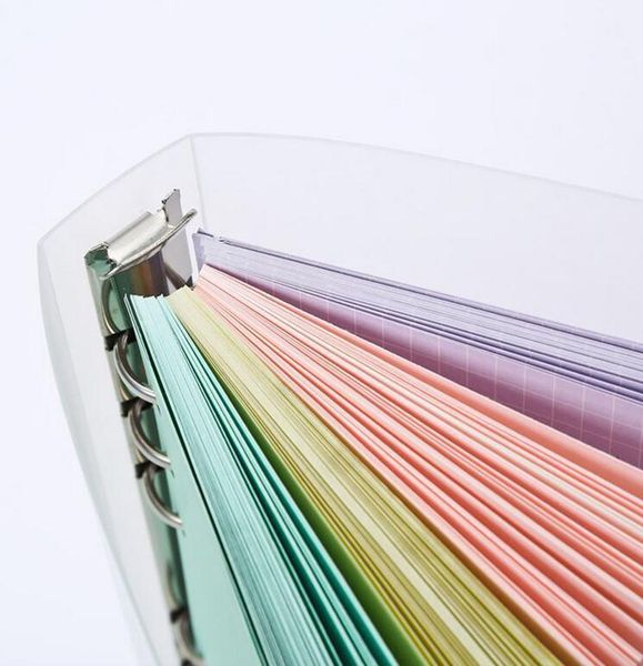 6 holes translucent pp loose leaf spiral binder matte notepad camp for notebook a5 a6 a7 accessories stationery supplies bbynux, Purple;pink
6 holes translucent pp loose leaf spiral binder matte notepad camp for notebook a5 a6 a7 accessories stationery supplies bbynux, Purple;pink