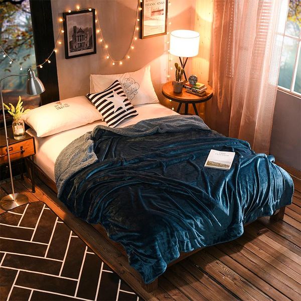 150x200cm double layer soft lamb wool blanket thick solid color warm blanket winter home quilt
150x200cm double layer soft lamb wool blanket thick solid color warm blanket winter home quilt