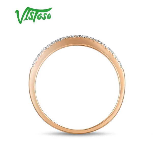 vistoso genuine 14k 585 rose gold sparkling diamond delicate ring for women anniversary engagement fashion trendy fine jewelry q1219, Golden;silver
vistoso genuine 14k 585 rose gold sparkling diamond delicate ring for women anniversary engagement fashion trendy fine jewelry q1219, Golden;silver