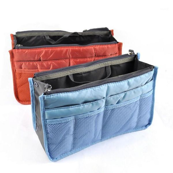 cosmetic bags & cases zipper makeup bag organizer insert travel neceseries small handbag female tote 301 
cosmetic bags & cases zipper makeup bag organizer insert travel neceseries small handbag female tote 301