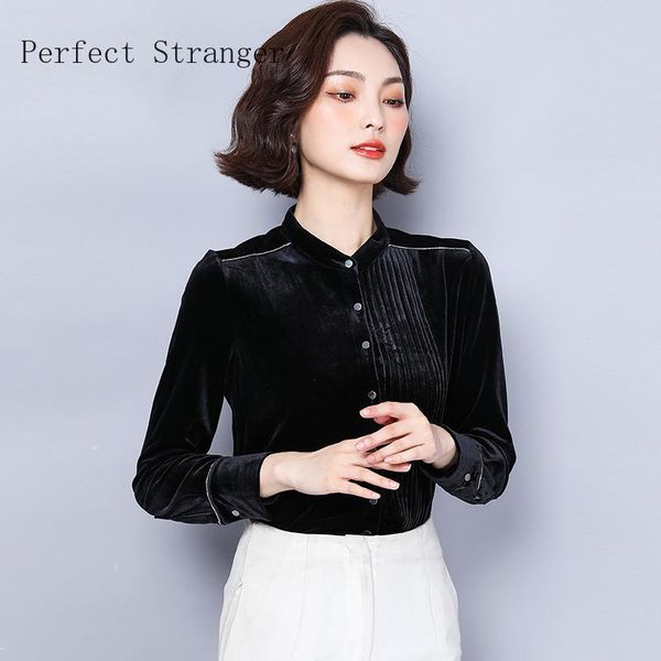 women's blouses & shirts leaf 2021 autumn arrival plus size s-3xl stand collar velvet long sleeve women chiffon blouse, White
women's blouses & shirts leaf 2021 autumn arrival plus size s-3xl stand collar velvet long sleeve women chiffon blouse, White