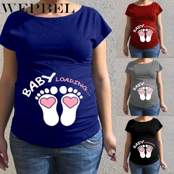 wepbel women summer pregnant t-shirt lady baby footprint loose maternity pregnancy clothest short sleeve o neck top, White
wepbel women summer pregnant t-shirt lady baby footprint loose maternity pregnancy clothest short sleeve o neck top, White
