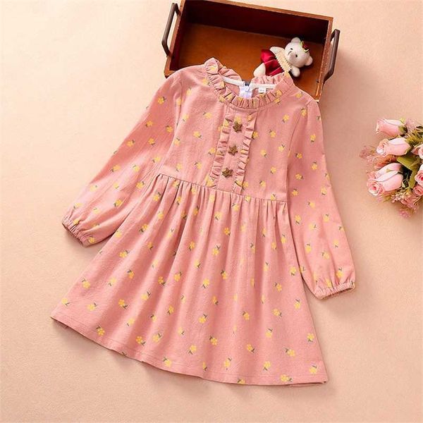girls dress cotton spring autumn long sleeve casual printed flower dresses for girls princess kids costumes 3 5 6 7 8 year 211224, Red;yellow
girls dress cotton spring autumn long sleeve casual printed flower dresses for girls princess kids costumes 3 5 6 7 8 year 211224, Red;yellow