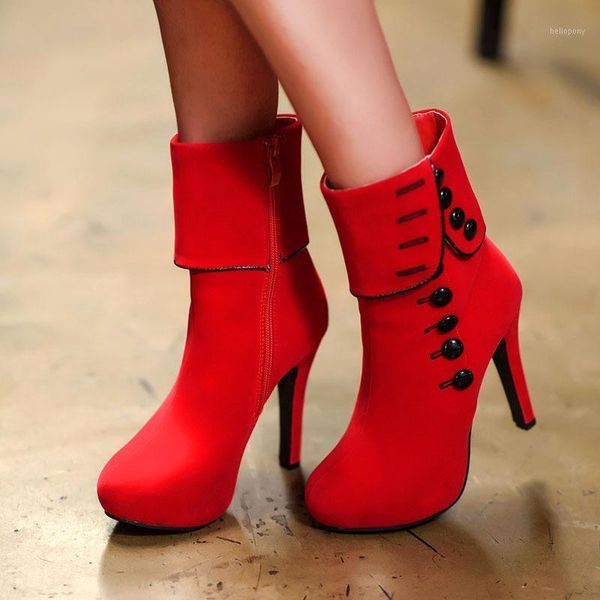 autumn winter new large size women's boots suede-breasted round toe stiletto red short boot velvet warm casual women shoes1, Black
autumn winter new large size women's boots suede-breasted round toe stiletto red short boot velvet warm casual women shoes1, Black