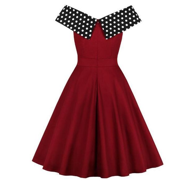 vintage women's dresses 50s 60 retro robe swing pinup cleavage 1950s fashionable summer polka dot print dress line 9nqx, Black;gray
vintage women's dresses 50s 60 retro robe swing pinup cleavage 1950s fashionable summer polka dot print dress line 9nqx, Black;gray