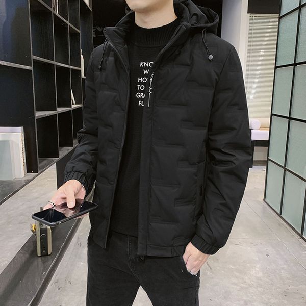 2021 new down et winter coat men's fashion warm cloth, Black