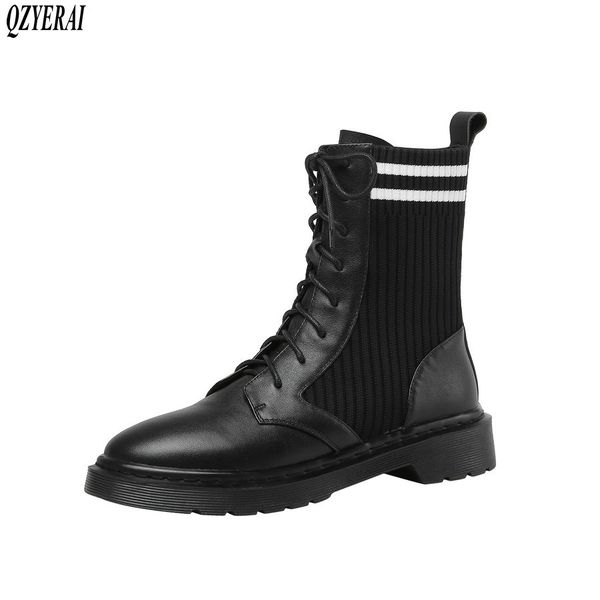 qzyerai 2020 autumn winter new genuine leather women boots ankle riding boots warm female cowhide women shoes, Black
qzyerai 2020 autumn winter new genuine leather women boots ankle riding boots warm female cowhide women shoes, Black