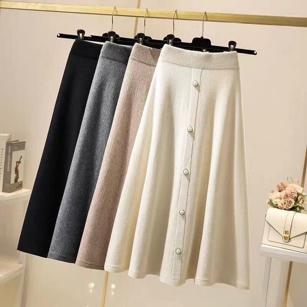 2020 winter new over-knee knitted high waist temperament commuter a-line mid-length skirt stitching solid color retro skirt1, Black
2020 winter new over-knee knitted high waist temperament commuter a-line mid-length skirt stitching solid color retro skirt1, Black