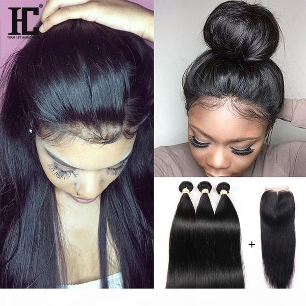 hc hair 4x4 peruvian lace closure with 3 bundles silk straight human hair with closure peruvian virgin hair with lace closure, Black
hc hair 4x4 peruvian lace closure with 3 bundles silk straight human hair with closure peruvian virgin hair with lace closure, Black