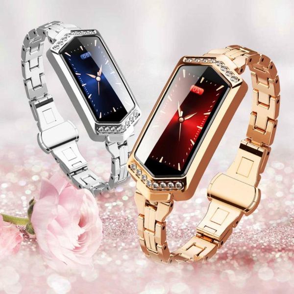 women's diamond bracelet, intelligent waterproof watch, heart rate and blood prsure monitor, sleep tracker
women's diamond bracelet, intelligent waterproof watch, heart rate and blood prsure monitor, sleep tracker