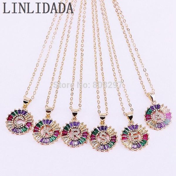 10pcs new micro pave rainbow cz zirconia 26 alphabet letter initial pendant necklaces women's fashion jewelry, Silver
10pcs new micro pave rainbow cz zirconia 26 alphabet letter initial pendant necklaces women's fashion jewelry, Silver