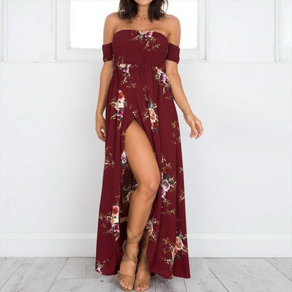 women slash neck floral printed boho dress fashion beach summer dresses ladies strapless long maxi dress vestidos s 5xl, Black;gray
women slash neck floral printed boho dress fashion beach summer dresses ladies strapless long maxi dress vestidos s 5xl, Black;gray