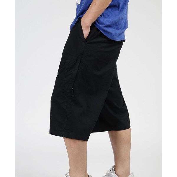 2021 summer men loose hip hop elastic waist fat people's man seven pants 2imf, Black;white
2021 summer men loose hip hop elastic waist fat people's man seven pants 2imf, Black;white
