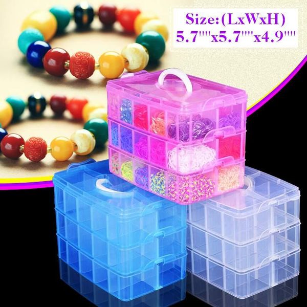 18slots jewelry box storage plastic craft storage boxstackable jewellery tool container clear plastic 3 layer, Pink;blue
18slots jewelry box storage plastic craft storage boxstackable jewellery tool container clear plastic 3 layer, Pink;blue