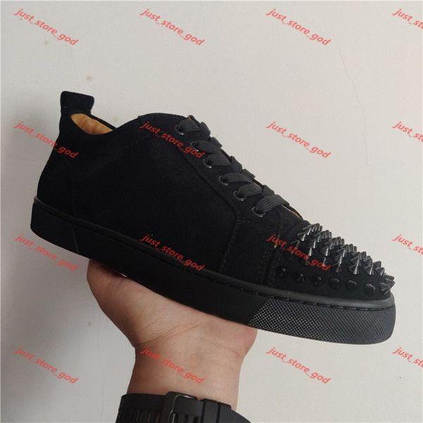 2020 red bottom low cut spikes flats shoes lin456 for men women leather sneakers casual shoes dust bag, Black
2020 red bottom low cut spikes flats shoes lin456 for men women leather sneakers casual shoes dust bag, Black