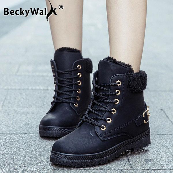 boots fashion rivets lace up plush warm snow platform shoes for women 2021 winter wsh3717, Black
boots fashion rivets lace up plush warm snow platform shoes for women 2021 winter wsh3717, Black