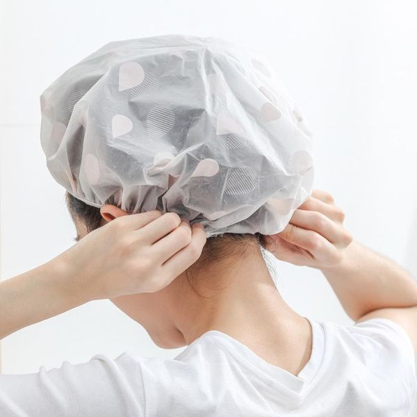 household waterproof shower cap female shower hair cover plain waterproof hat eva material smokeproof hair cover
household waterproof shower cap female shower hair cover plain waterproof hat eva material smokeproof hair cover