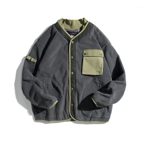 outdoor jackets&hoodies autumn coat men's camping cycling travel american-style amelkaka loose color matching lamb wool jacket1, Blue;black
outdoor jackets&hoodies autumn coat men's camping cycling travel american-style amelkaka loose color matching lamb wool jacket1, Blue;black